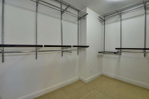 San Jose Corporate Rentals - West San Jose Executive Rental - Master Walk-In closet